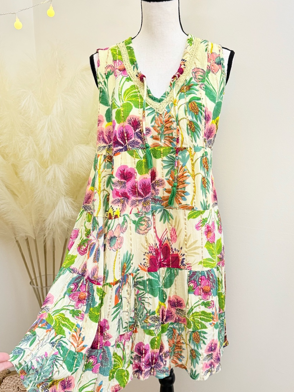 🌾 Me 2 Magic Colorful Floral‎ Dress - Multicolor